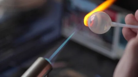 Eye prosthesis glass production Stock Footage 70868803