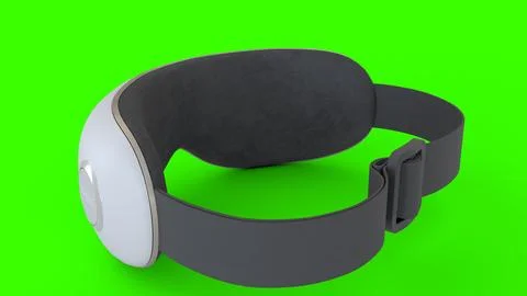 Eye protector with green background Stock Illustration