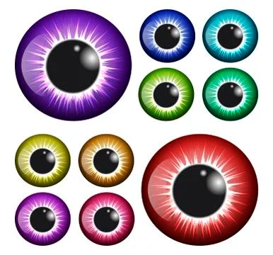 Eye, pupil, iris, vector symbol icon design. Beautiful illustration isolated  Stock Illustration