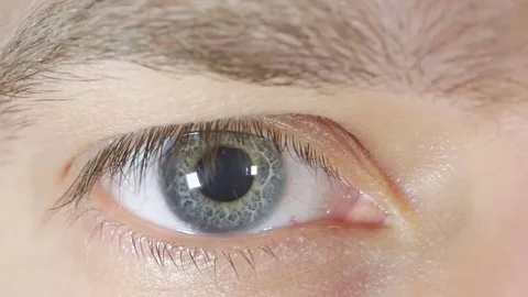 Eye pupil reaction to light Stock Footage 69166715