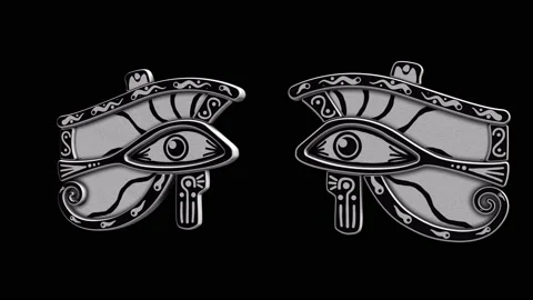 Eye of Ra 3D Mask model animation. Incl Alpha Matte. Stock Footage 137882855