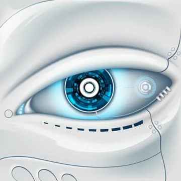 Eye of the robot. Stock-Illustration