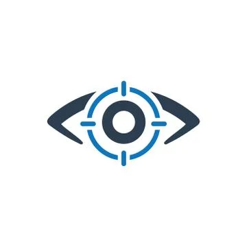 Eye Scan Icon Stock Illustration