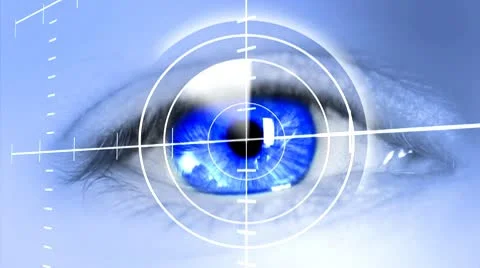 Eye scanner Vídeos de archivo 10734208