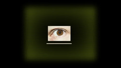 Eye scanner Video stock 89685210