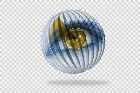 Eye scanning on abstract screen Stock Photos