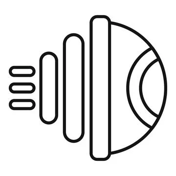 Eye scanning data through lines flowing into pupil Stock Illustration
