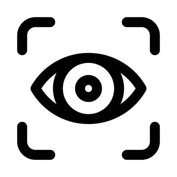 Eye scanning icon. Editable line icon. Professional and modern outline icon.. Stock Illustration