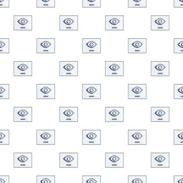 Eye scanning password pattern for security concept 스톡 일러스트