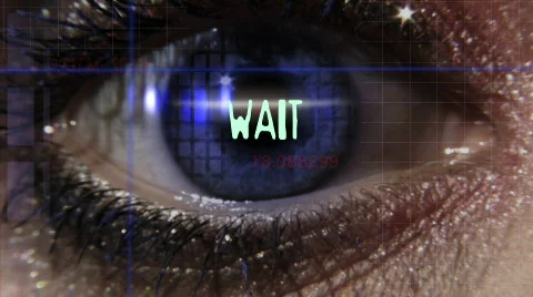 Eye security scan Stock Footage
