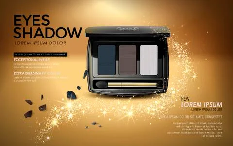 Eye shadow ads Stock Illustration