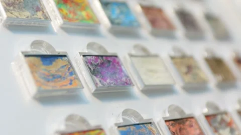 Eye Shadow Cosmetics Stock Footage 135748469