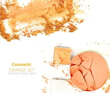 Eye shadow crushed sample Stock Photos