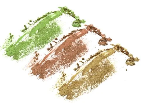 Eye shadow crushed set isolated Stock-Fotos