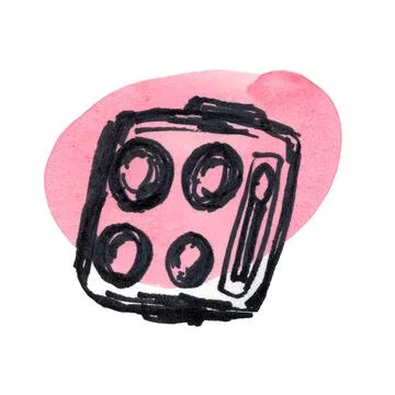 Eye shadow isolated on a white background. Cosmetic and makeup product. Stock Illustration