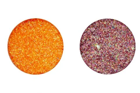 Eye shadow isolated on white background. Refill of shimmer eyeshadow. Fashi.. Stock Photos