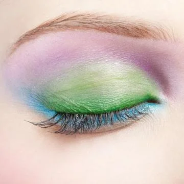 Eye shadow make up Stock Photos