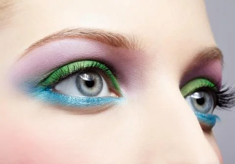 Eye shadow make up Stock Photos
