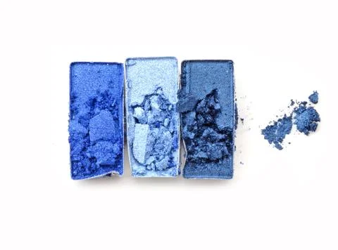 Eye shadow make up on white. Stock Photos