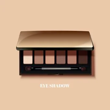 Eye shadow mockup Stock Illustration