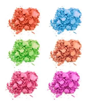 Eye shadow over white background Stock Photos