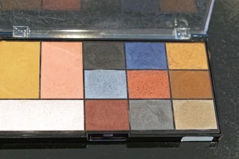 Eye shadow palette Foto stock