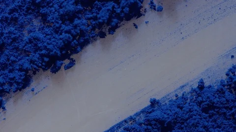 Eye shadow pigment texture macro Stock Footage 86280780