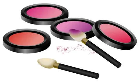 Eye Shadow Set Stock Illustration