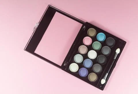 Eye shadows box Stock Photos