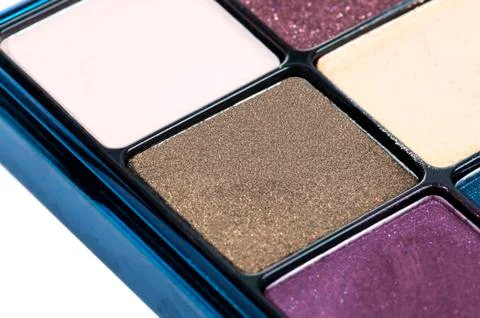 Eye shadows with gloss close view Stock Photos