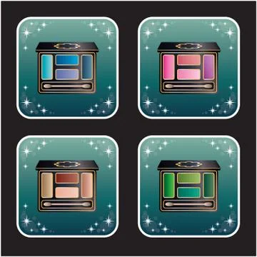 Eye shadows Stock Illustration