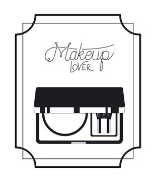 Eye shadows make up in frame Ilustração Stock