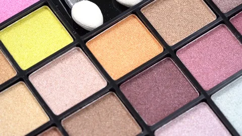 Eye shadows palette Stock Footage 112304743