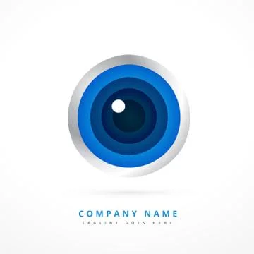 Eye shape design illustration art Stock Illustration