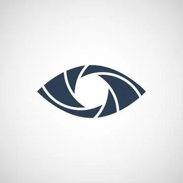 Eye Shutter Vector Logo Design Template Stock Illustration