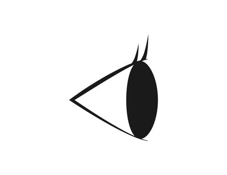 Eye side, see, vision icon. Vector illustration. Stock Illustration