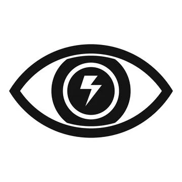 Eye sigh view icon simple vector. Insight data curiosity Stock Illustration