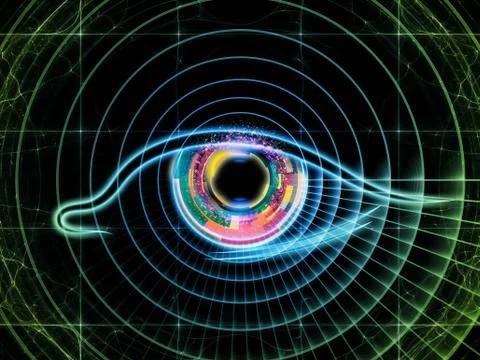 Eye of singularity Stock Illustration