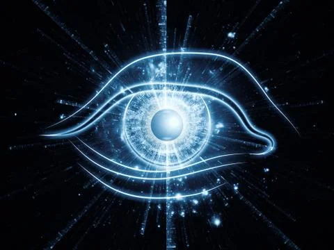 Eye of singularity Stock Illustration