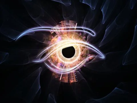 Eye of singularity Stock Illustration
