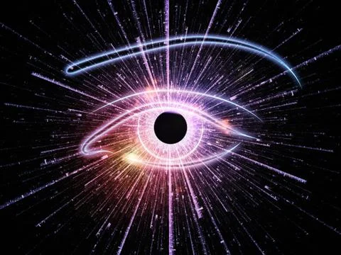 Eye of singularity Stock Illustration
