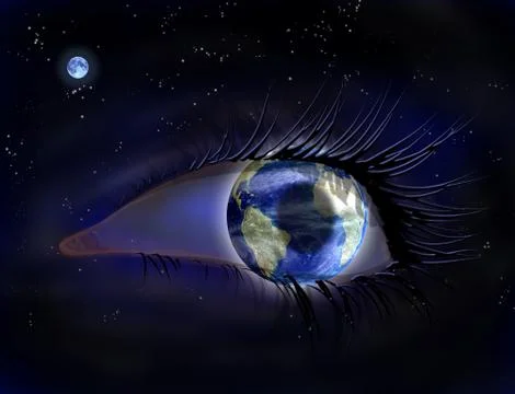 Eye in the sky Stock Illustration