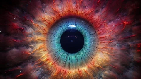 Eye in the sky. Nebula looping animation. Stock Footage 247008753
