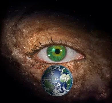 The eye of space Stock Illustration