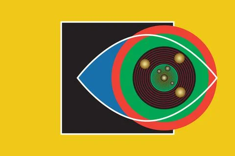 Eye as space Stock Illustration
