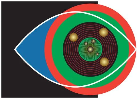 Eye as space Stock Illustration