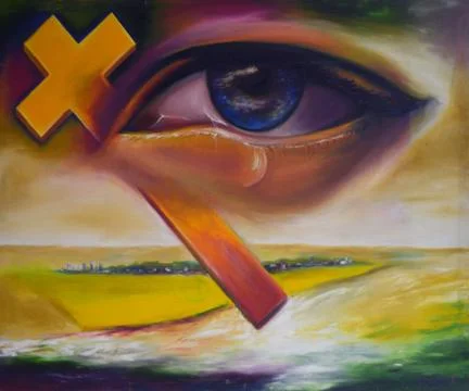 The Eye of the Storm Ilustración de archivo