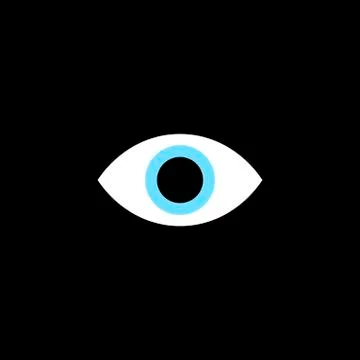 Eye stylized simple disquieting Stock Illustration