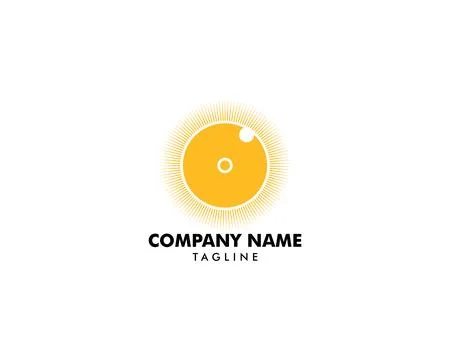 Eye Sun Icon Logo Design Element Stock Illustration