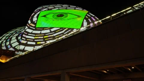 An eye on Sydney Opera House tracking shot 6K Stock Footage 311121136